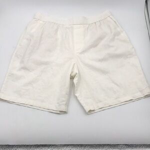 Zara Men's Linen Viscose Wide Shorts